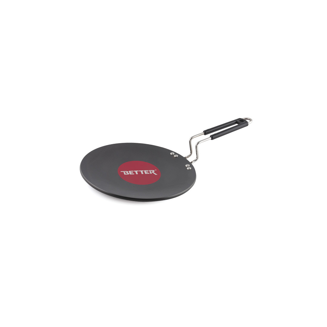 Better CONCAVE ROTI TAWA 28CM SILICON HANDLE/4MM NON STICK COOKWARE-SILICA SERIES (4MM THICKNESS) IB Price in Nepal