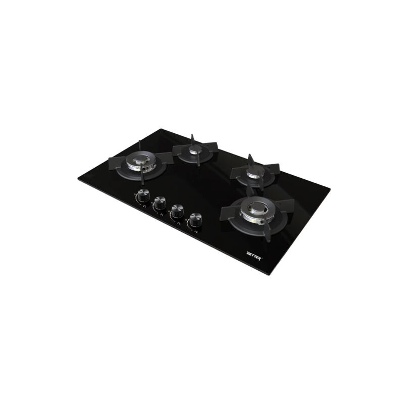 Better EUROPA TOUGHTEN 4 TEMPERRED GLASS 4 BURNER BUILT IN HOB GAS STOVE Price in Nepal