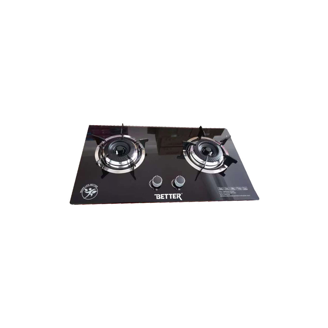 Better ITALIAN QUARTZ 2 GLASS TOP AUTO BUILT IN HOB GAS STOVE Price in Nepal