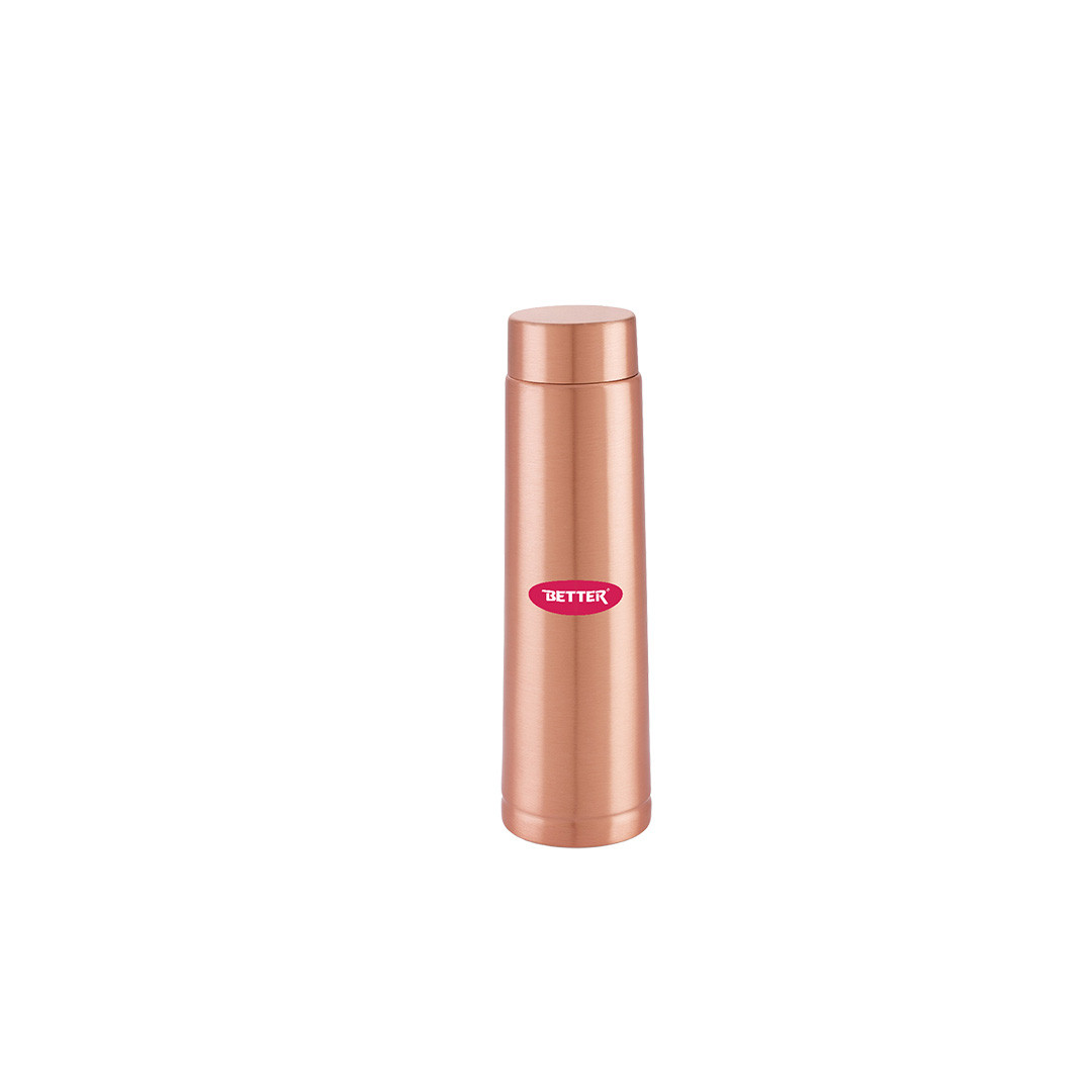 Better SATVEDA COPPER WATER BOTTLE 1000 ML COPPE R , BRASS & STEEL WARE Price in Nepal